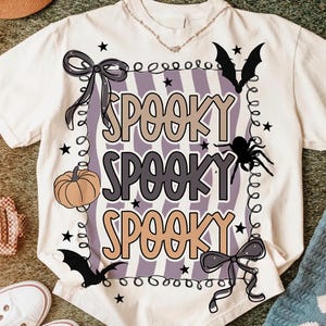 Halloween Spooky Preppy png, Retro Halloween png, Halloween Spooky Sublimation, Spooky png, Pumpkin Png, Halloween Fall Shirt png files