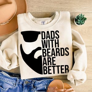 Bearded Dad SVG: Funny Father&#39;s Day Shirt Design (Digital Download)