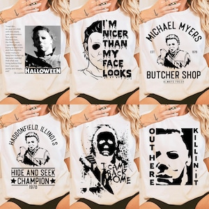 Sublimatie horrorkarakterbundel, png, retro halloween png, enge film png, halloween png, horrorfilm png, sublimatie horrorpersonages