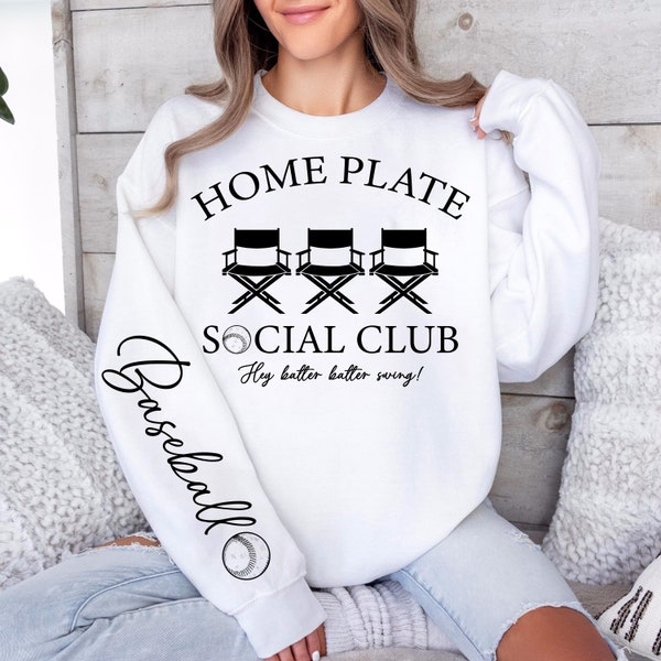 Baseball SVG, Home Plate Social Club, Baseball Mom SVG, Baseball Shirt Svg, Baseball Season Svg, Baseball Family Shirt Svg files for cricut