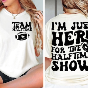 Halftime Show Football SVG PNG: Funny Super Sunday Design