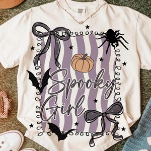 Halloween Spooky Girl Preppy png, Retro Halloween png, Halloween Spooky Sublimation, Spooky png, Pumpkin Png, Halloween Fall Shirt png files