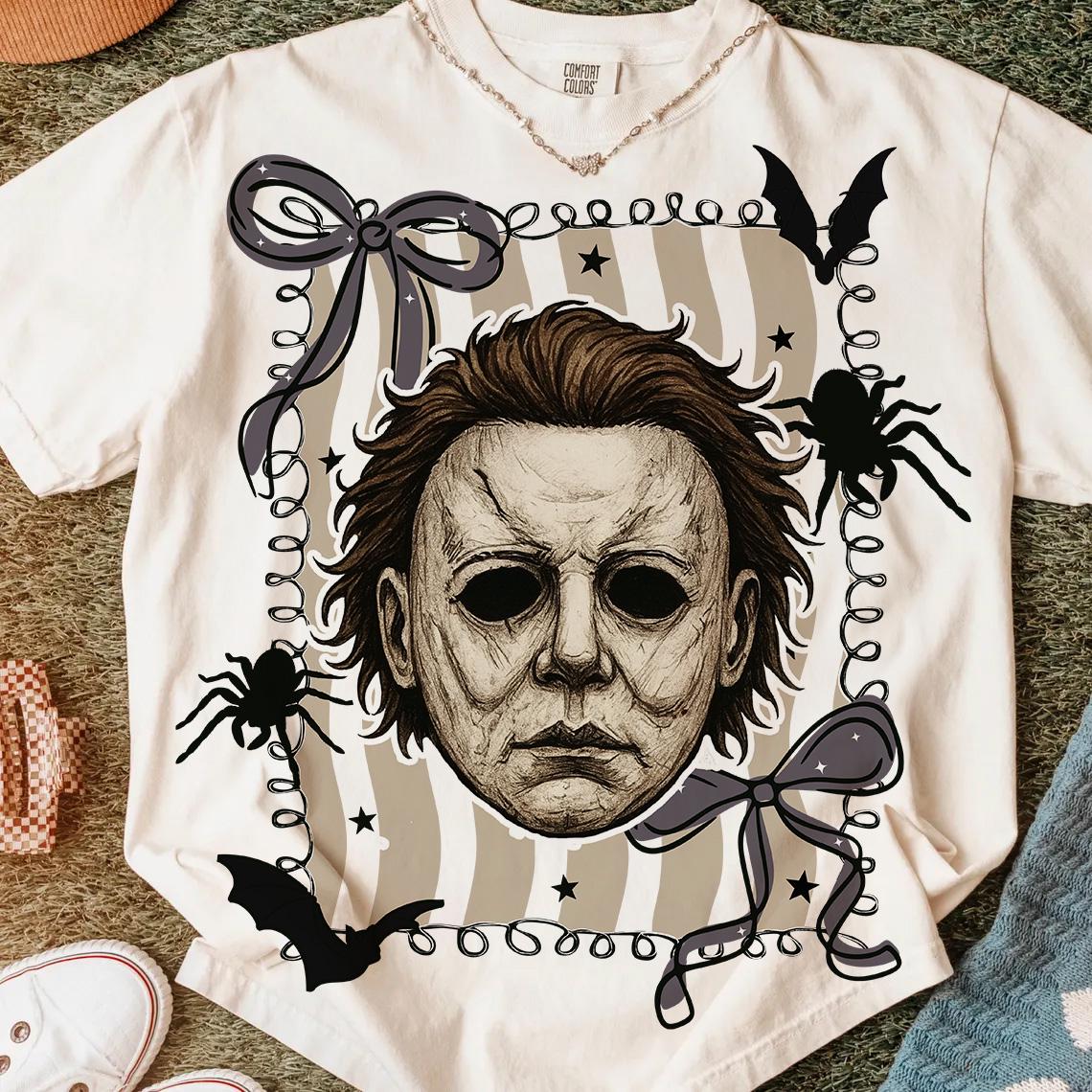 Preppy Horror Movie PNG: Halloween Character Sublimation (Digital Download
