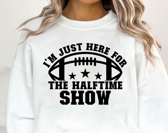 Halftime Show Football SVG PNG: Funny Super Bowl Design (Digital Download)