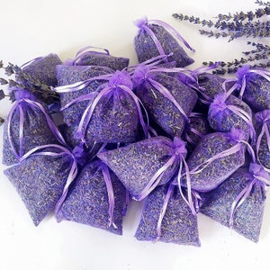 Dried lavender bags. 3 to 100. moth repellent. sleep aid room fragrance confetti