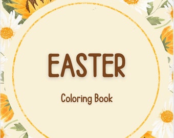 Libro da colorare per bambini di Pasqua dell'ultimo minuto, Progetta la tua immagine di Pasqua, Colora il tuo uovo di Pasqua, Download istantaneo stampa o digitale