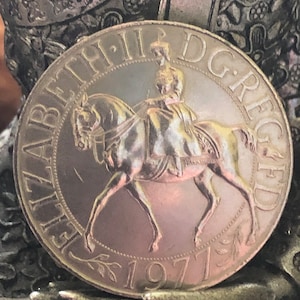 1977 Silver Jubilee Crown Commemorative Crown Coin, Crown Great Britain