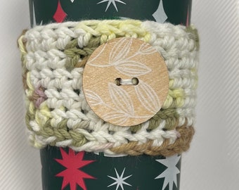 Crochet coffee cup cozy