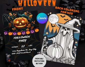 Summoning All to a Spectacular Halloween Event! Explore Our Unique Invitation Designs - Download PDF, JPG, PNG Templates Now!