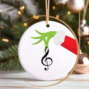 Musical Ornament Christmas Treble Clef Music Note Gift Ideal for Music and Piano Teachers Holiday Decor Musician Gift for Student Performers