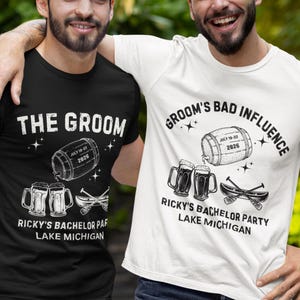 Funny Bachelor Party Shirt Groomsmen T-Shirts Custom Bachelor Party Gifts  Personalized Group Matching Beer Drinking Travel Tee for Men 2025
