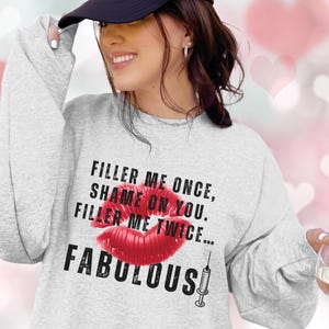 Esthetician Shirt Nurse Injector T-Shirt Dermatologist Sweatshirt Cosmetic RN Dermatology Gift Botox Derma Filler Plastic Surgery Crewneck