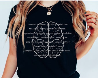 Funny Neuro Nurse Shirt Neuro Science Tshirt Sweatshirt for Neurology RN Neurologist PHD Student Graduation Science Grad Anatomical Brain