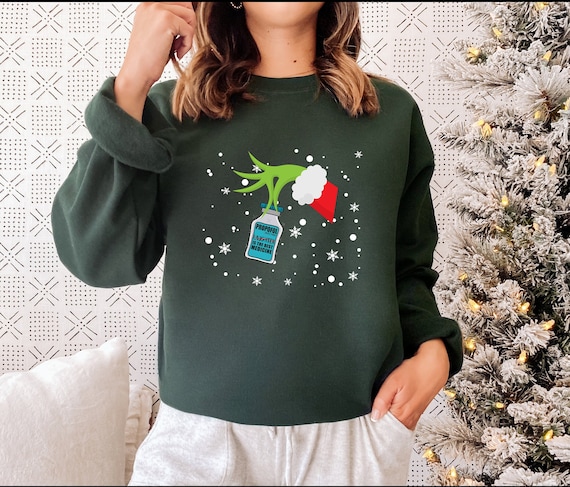 Christmas Nurse shirt CRNA Nurse Sweatshirt Nurse Anesthetist Crewneck CVICU Propofol Tee Sedation Holiday ICU Nursing School Student