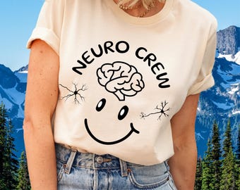 Neuro Nurse Shirt Neuroscience Tshirt Neurosurgery Sweatshirt Neurology RN Neurologist Student Graduation Science Anatomical Brain Warrior