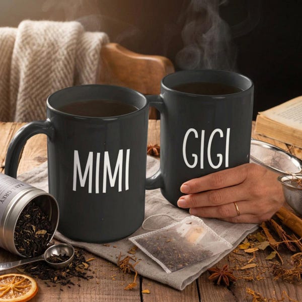 Custom Mugs for Grandparents Grandma and Grandpa Mugs Custom Text Gift for Grandparents Personalized Granny Grandad name of your choice