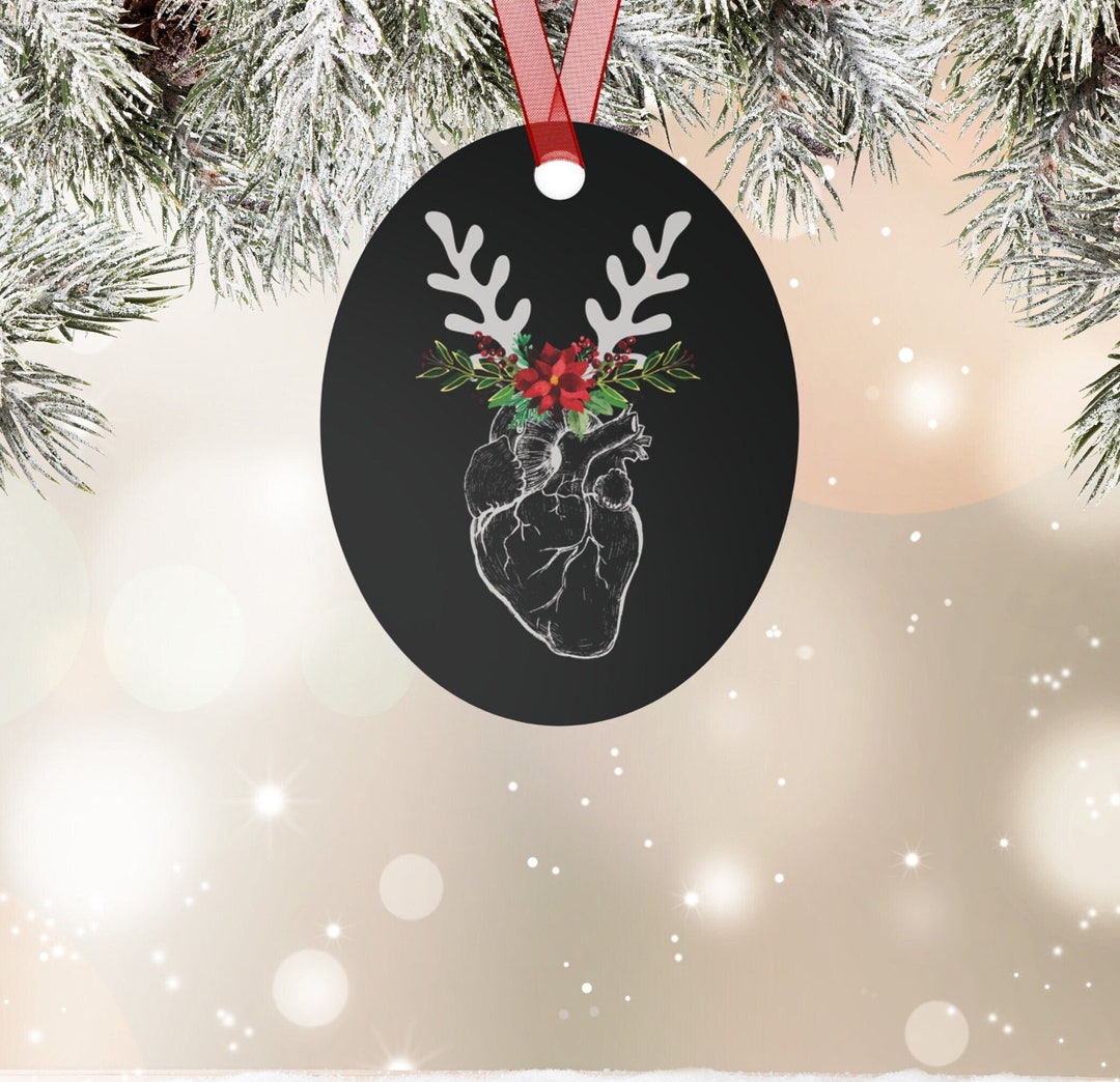 Cardiac Nurse Ornament Heart Anatomy Christmas Gift Anatomical Heart Gift Cardiology CVICU
