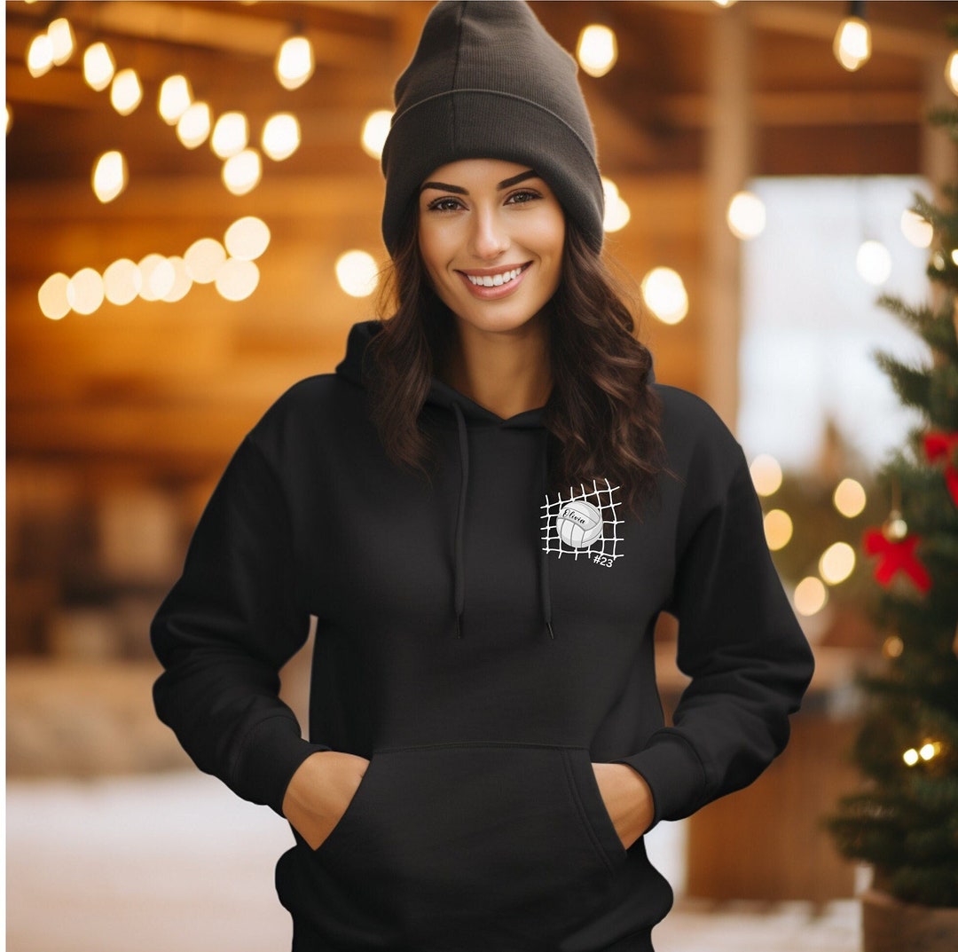 Volleyball Hoodie Personalized Volleyball Sweatshirt Hooded Sweatshirt Gift Custom Volleyball