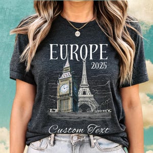 Europe Vacation Shirts Group Custom Paris France London EnglandTee Custom Family Girls Trip Personalized Matching gift Honeymoon Sweatshirt