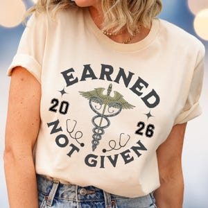 Nursing School 2026 Tshirt Nurse Student Graduation Shirts Nurse RN Student Future Doctor Graduation Gift New Nurse Grad Crewneck
