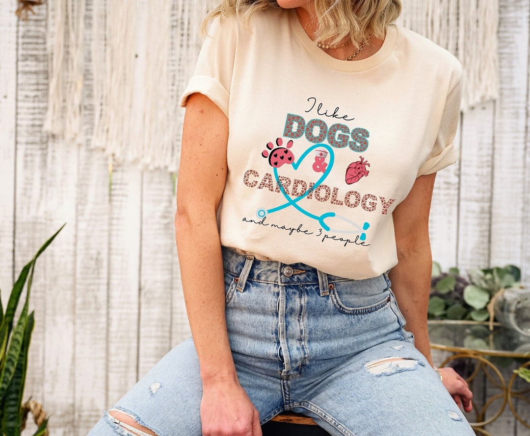 Funny Cath Lab Shirt Heart Anatomy Shirt Dog Lover Cardiology Etsy