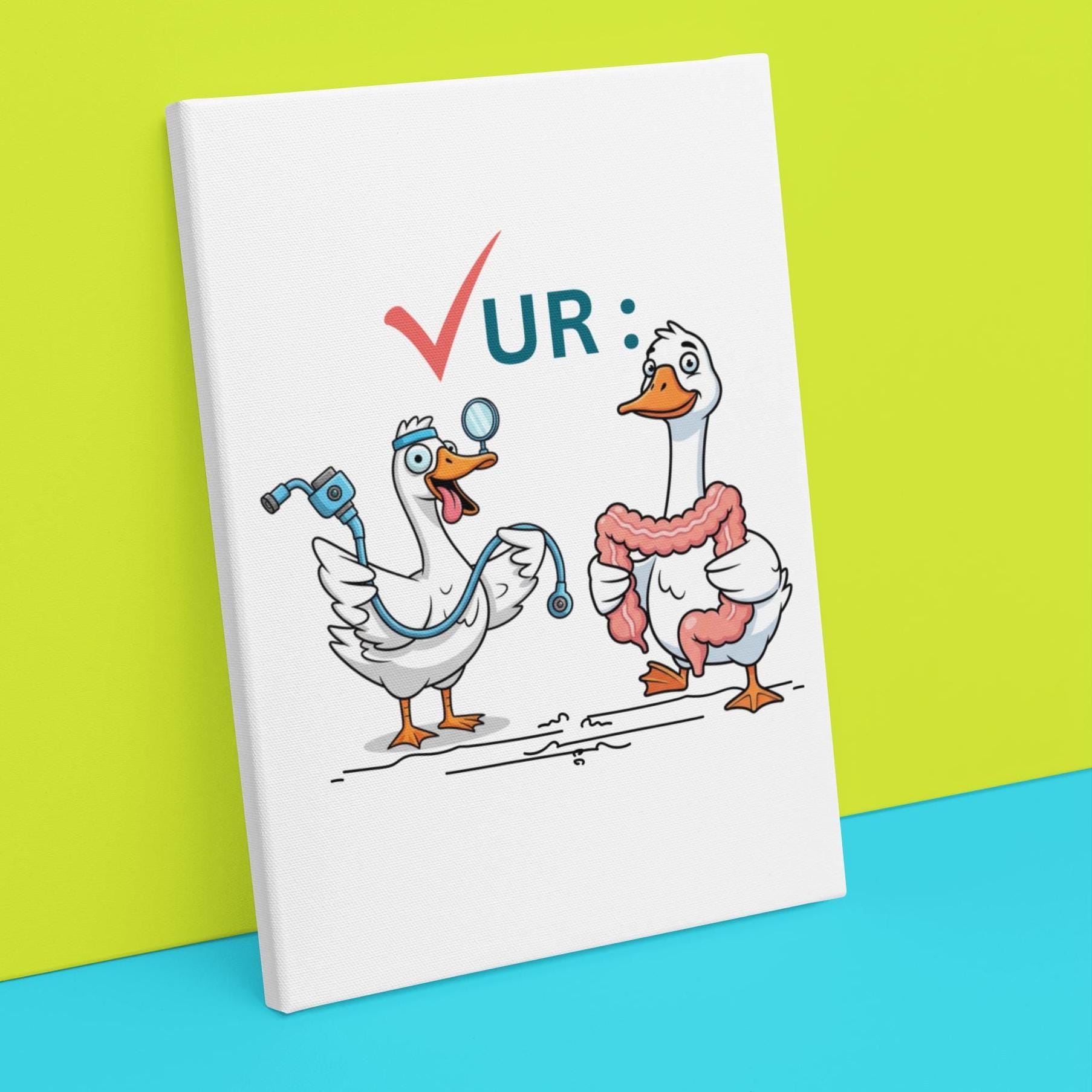 Colonoscopy Sticker Designs Gastroenterology Goose PNG SVG, Check Your Colon Funny GI Nurse Digital ...