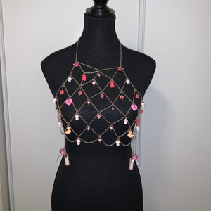 Pink Festival Body Chain