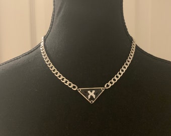 【関税＆送料込み】Prada Cashmere Necklace Clothing Prada Prada Symbole Pendant Necklace | Saks Fifth Avenue