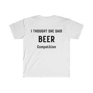 Cheer t shirt, I Thought She Said Beer Competition Shirt, Funny Cheer Dad Shirt,Father's Day Gift,Funny Dad Shirt,Cheer Dad Gift,Daddy