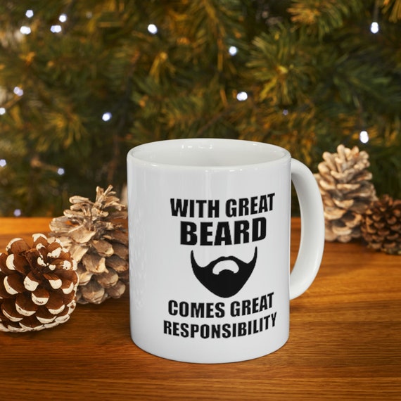 Beard Mug Funny Coffee Mugs for Men Christmas Gift for Husband Birthday  Presents for Boyfriend Dishwasher and Microwave Safe 