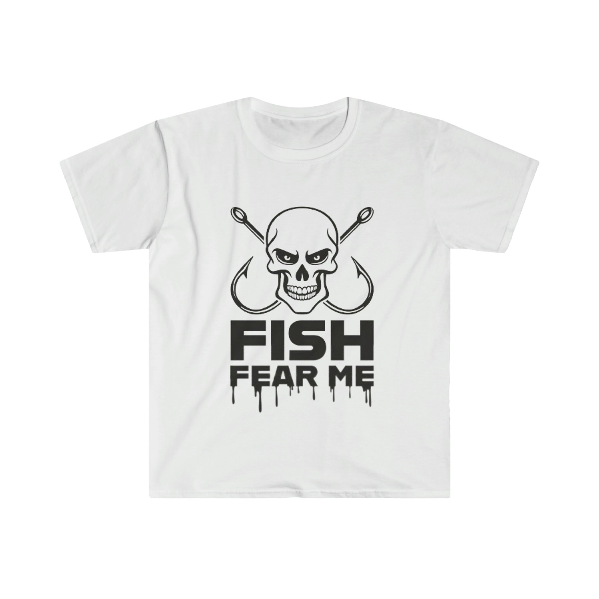 Fish Fear Me T-Shirt - Funny Fishing & Hunting Graphic Tee - Unisex Soft Cotton Grandpa Gift Shirt - View #14