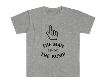 Regalo de marido El hombre detrás del bache Camiseta para hombre Regalos de Navidad Regalo de vacaciones para papá Maternidad Papá para ser nuevos regalos de papá
