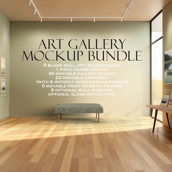 Gallery Frame Mockup Bundle (10), Art Gallery, Wall Art Frame Mockup, Portrait Frame Mockup, Blank Wall Frame, Canvas Mockup, JPG PSD PNG