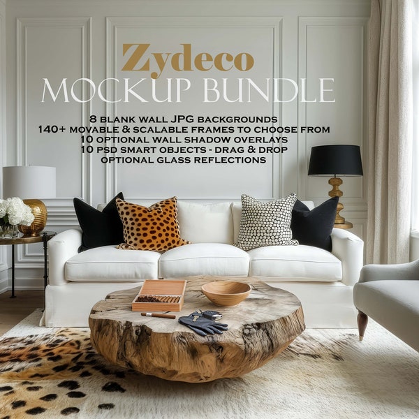 New Orleans Interior Frame Mockup Bundle (PSD)