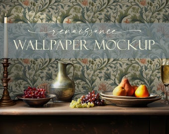 Wallpaper Rahmen Mockup Bundle (7) | Renaissance, Leere Wand Mockup, Leere Wand Mockup, PSD Smart Objekt | Wandbild Mockup | PSD Smart Objekte