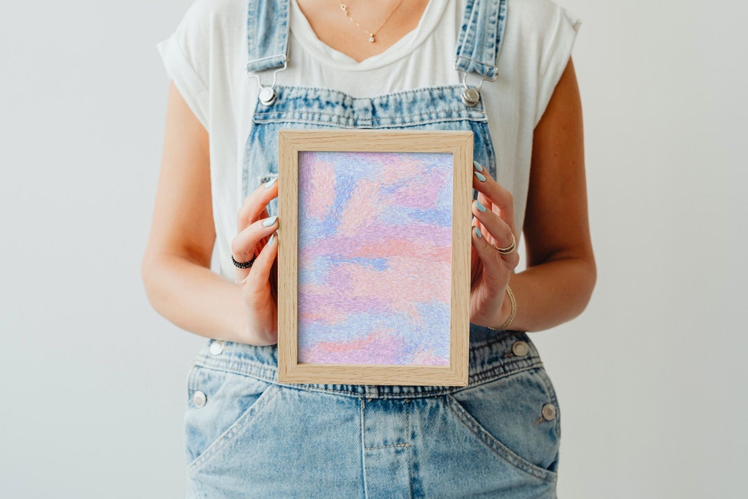 Printable Wall Art Pink Blue Instant Download Pink Girly Wall Art ...