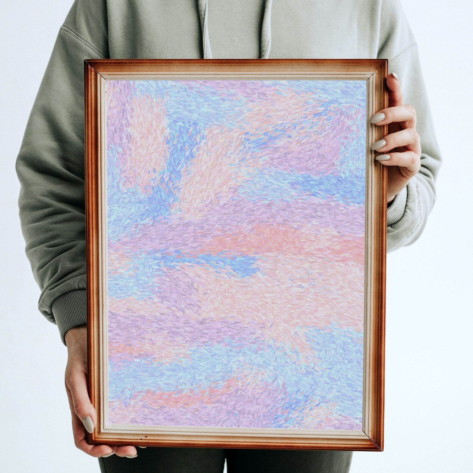 Printable Wall Art Pink Blue Instant Download Pink Girly Wall Art ...