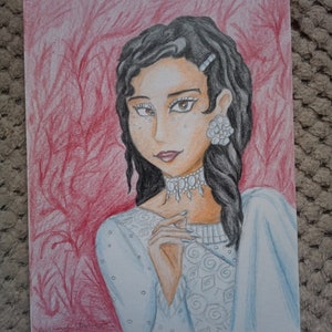 Powerful Allure, Original A5 Art, Hand Drawn Pencil Sketch