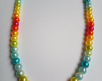 Sun Love, Colour Fade, Long Beaded Necklace