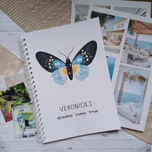 Diario de visión personalizado, diario de tablero de visión, diario de visión A4, sueños hechos realidad, diario de pensamiento positivo, tablero de visualización