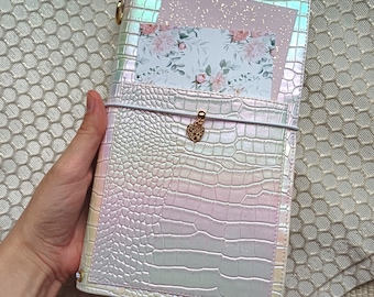 Cuaderno de viaje de cuero vegano, diferentes tamaños