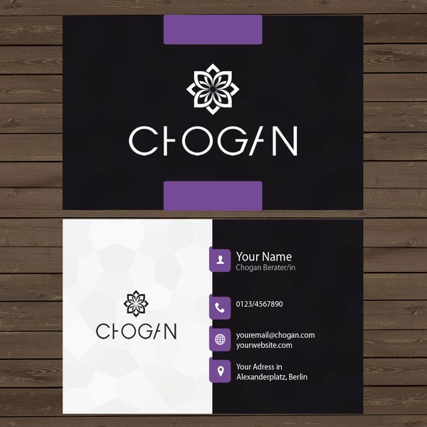 Chogan Business Card Personalized Digital File Download