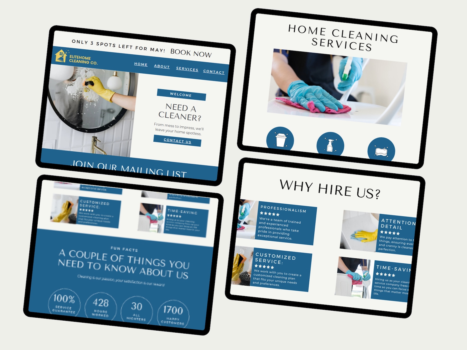 Cleaning Company Website Cleaning Business Website Template Etsy Cleaning Company Website Cleaning Business Website Template Etsy