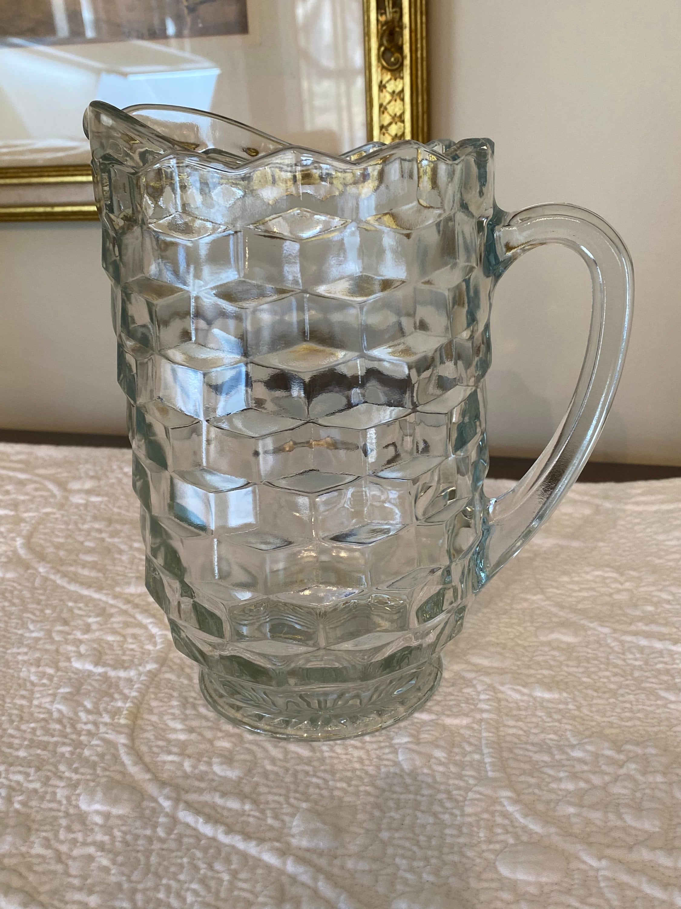 Fostoria American 1/2 Gallon Pitcher Etsy