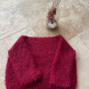 Raspberry baby tube sweater size 9/12 months