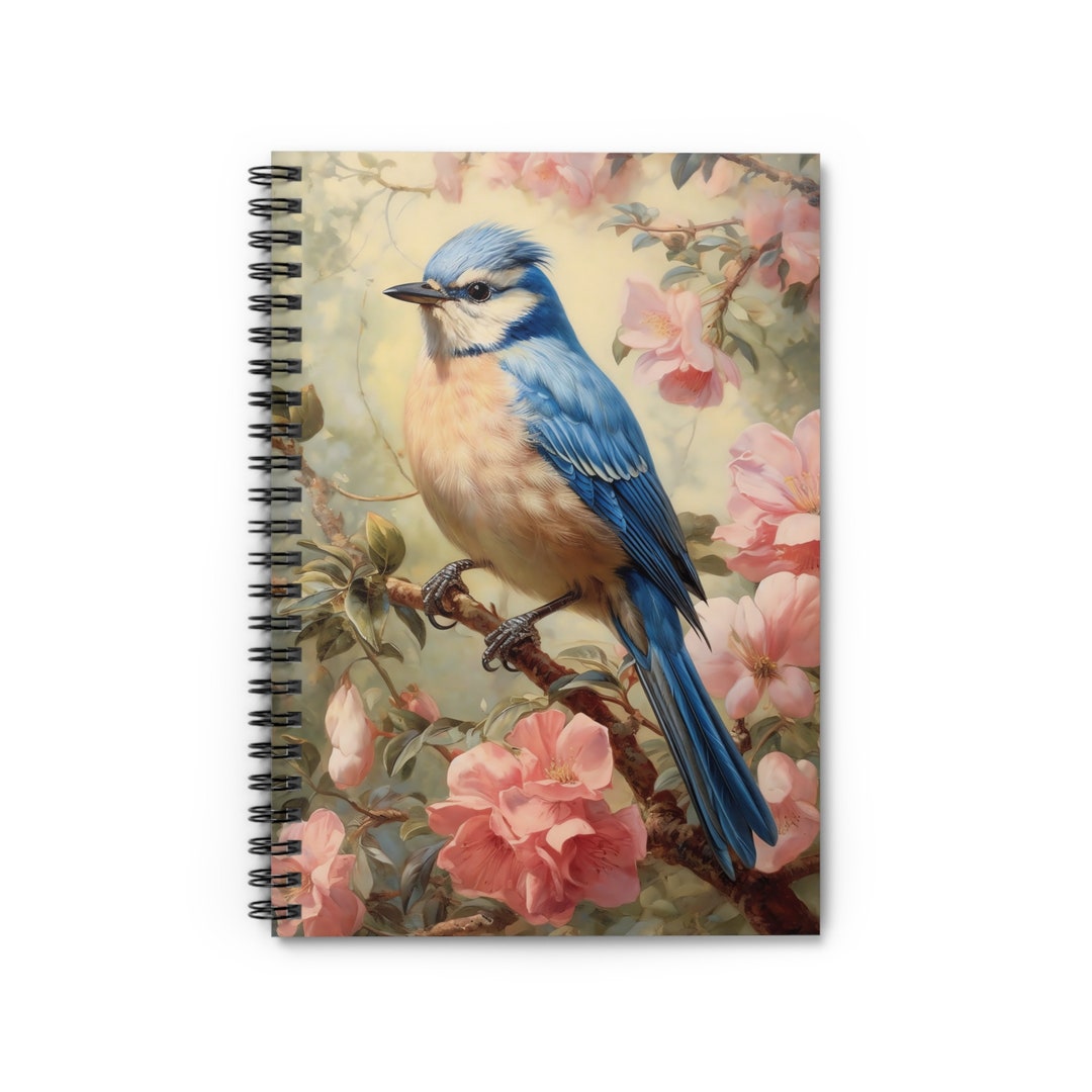 Birds Flowers Vintage Style Cottage Core Romantic Spring Reader Reading ...