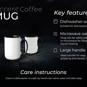 Acerca de este archivo de listado de tazas 11, taza de café de 15 oz, tamaño para taza de té de cerámica Medición simulada para Printify Taza de impresión bajo demanda
