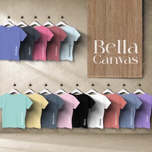 Comfort Colors 9018 Nueva temporada, carta de colores, archivos editables completos, carta de maquetas de camisetas para impresión bajo demanda, carta de colores Printful