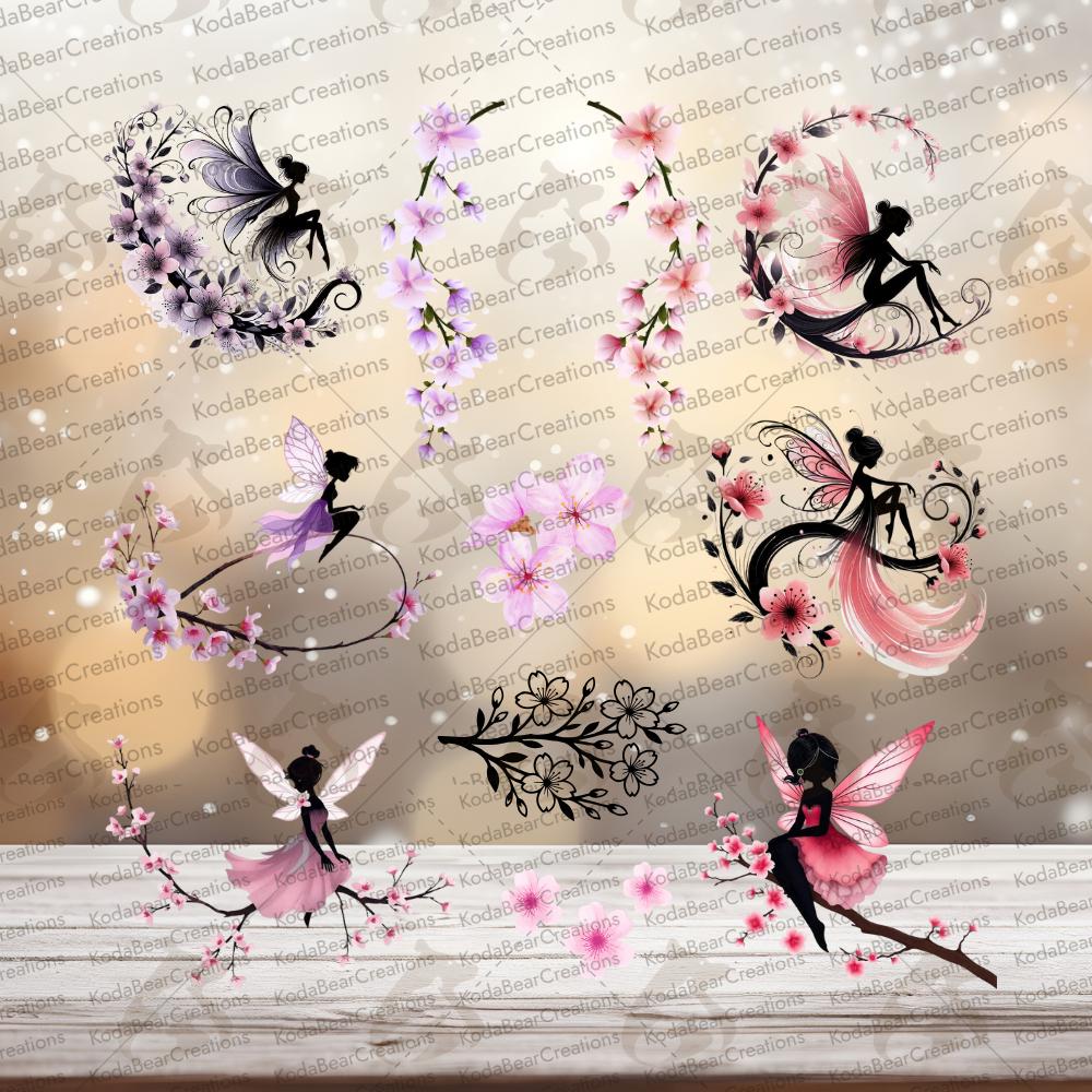 Blossom Fairies Element Sheet UV DTF Decals-e066 - Etsy
