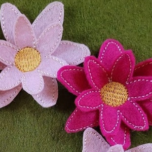 Embroidery file 3D flowers flower ith flowers embroidery 11x11